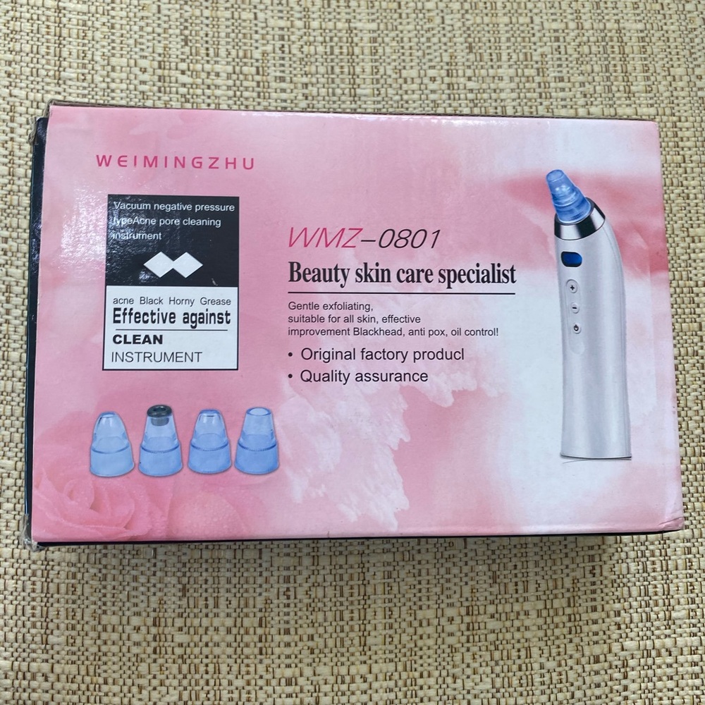 Skin care facial ritual - exfoliating machine